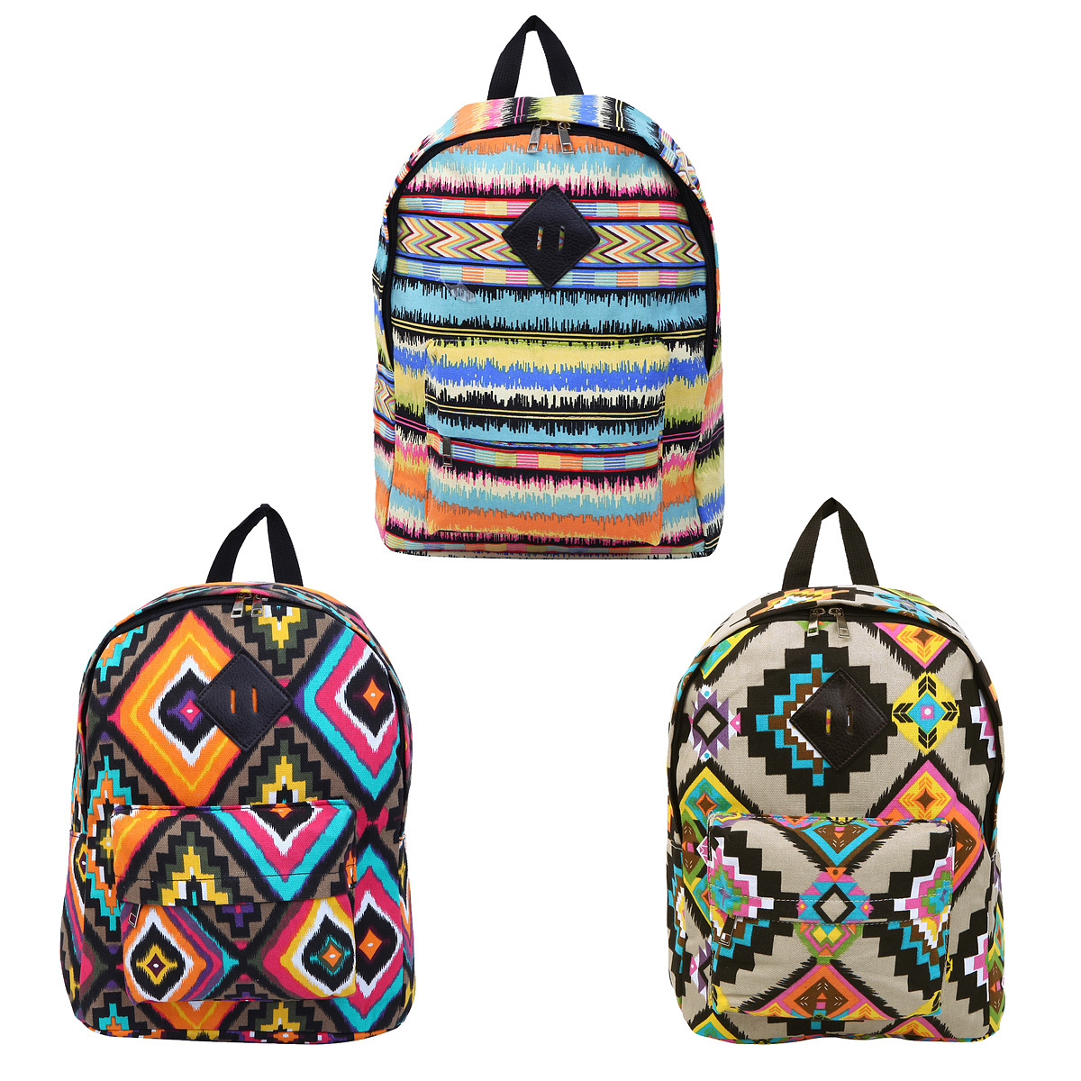 Multi Aztec VS backpack 2024 New Wrangler Aztec Southwestern Pattern Dual Sided  main image 2