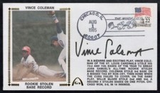 GATEWAY VINCE COLEMAN AUTOGRAPHED 
