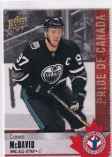2020 UPPER DECK NATIONAL HOCKEY CARD DAY CONNOR MCDAVID PRIDE OF CANADA