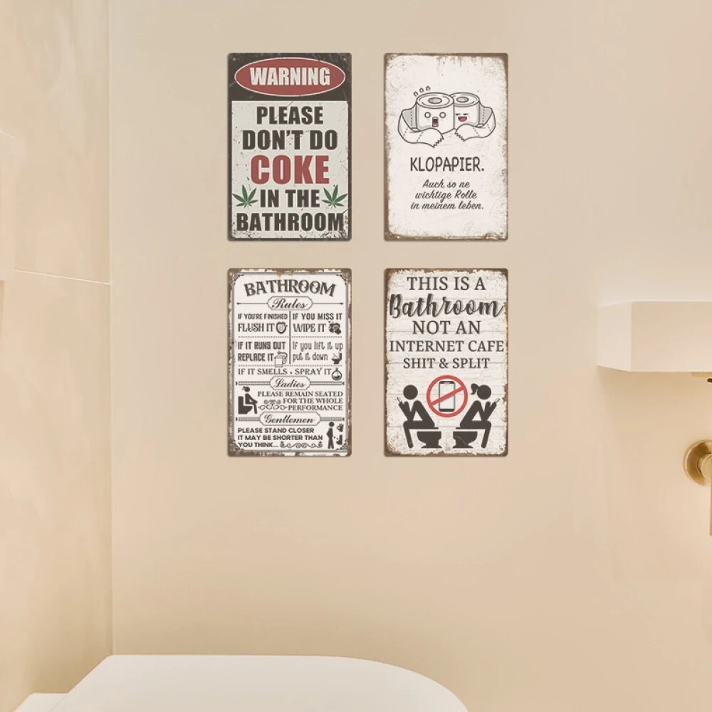 Divertente cartello per bagno in formato SVG: Non è un Internet Café (file digitali) - Italia