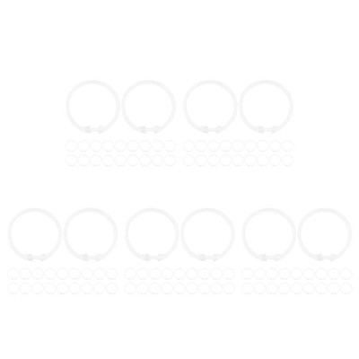  100 Stcs Transparente Duschvorhang Haken Easy Snap Close Badezimmer