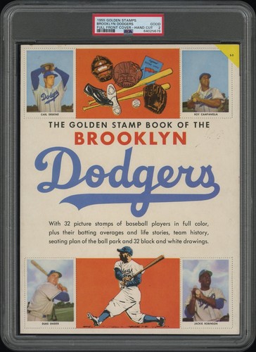 Duke Snider [Brooklyn Dodgers Cover Hand Cut] 1955 Golden Stamps card