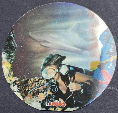 Aufkleber Sticker nutella Holo Haifisch shark      (O5-6-54-2)
