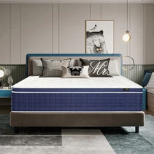 14"/12" Mattress Twin Full Queen King Size InnerSpring Memory Foam Bed in A Box