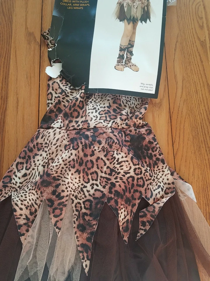 Halloween Cave Girl Cutie Large 12-14 BRAND NEW-SHIPS SAME BUSINESS DAY  - Изображение 3 из 4