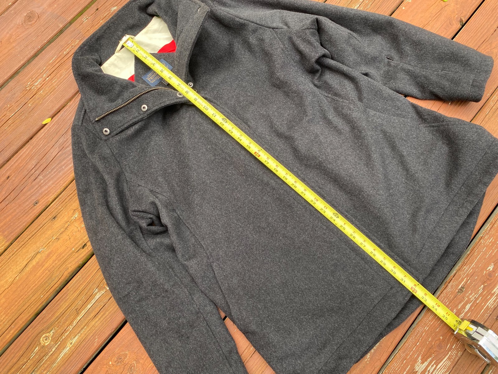 Pendleton Gray Wool Campbell Coat with Glacier Pa… - image 3