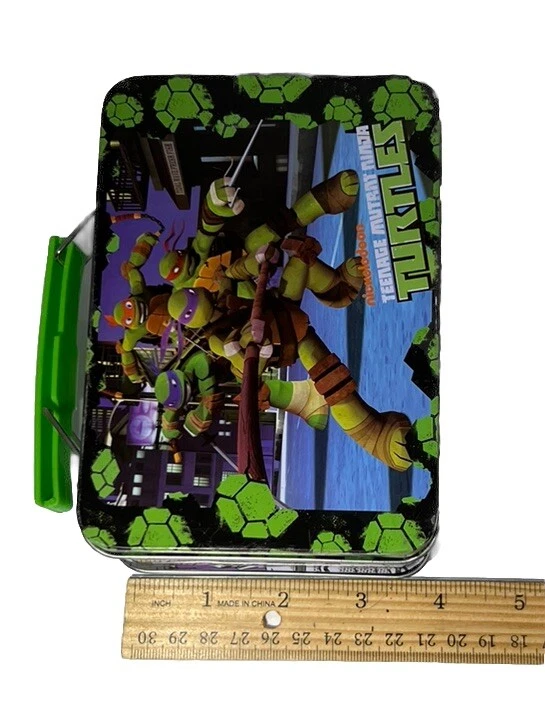 Teenage Mutant Ninja Turtle Metal Tin /Playing Cards /60+ Sm Cards /1992 Raphael Foto 3 de 4