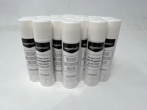 (20) Amazon Basics All Purpose School Glue Sticks, 0.24-oz Stick SHIPS FREE!!!