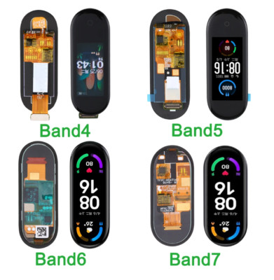 For Xiaomi Mi Band 4 5 6 7 LCD Display Screen Touch Digitizer Replacement Black