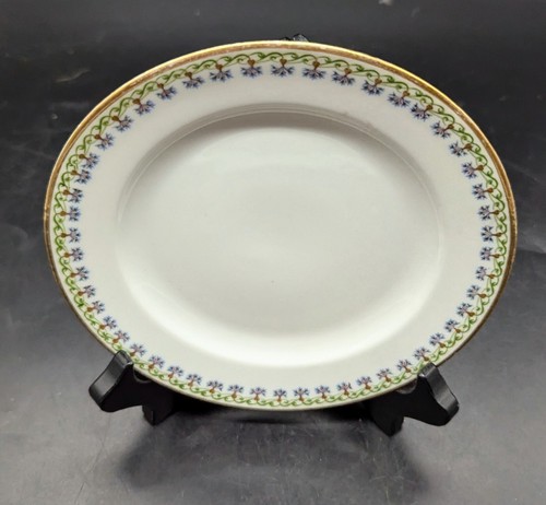 Set/5 Vintage C.H Field Haviland G.D.A Limoges Art Deco Bread Plate Floral 6" - Picture 6 of 9