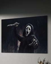 Scream Leinwand Bild Halloween Slasher Düster Horror Ghostface Kino Film Maske