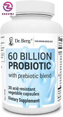 Dr. Berg'S Probiotic Capsules with 60 Billion Probiotics 30 Vegetable Capsules-