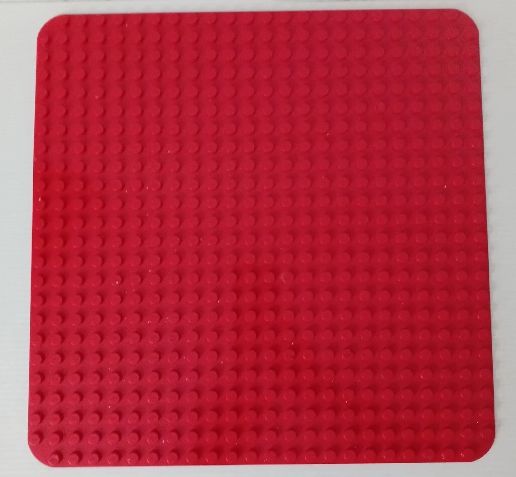 lot of 3 Lego DUPLO Base Plate Peg Board RED GREEN Plate 24 x 24