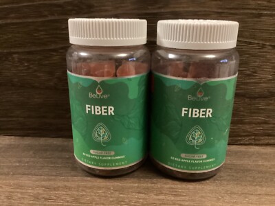 (2) BeLive Fiber Gummies Supplement 60 gummies Red Apple Flavor New *Exp 5/25*