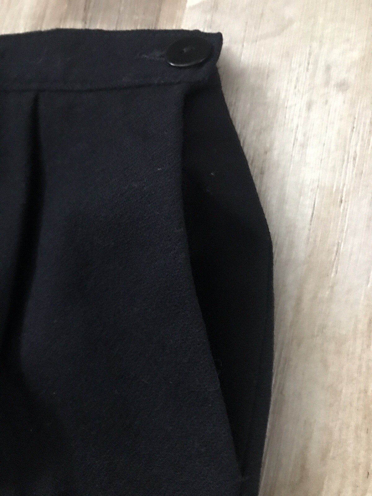 Vtg Pendleton Black Virgin Wool Lined Pencil Skir… - image 4