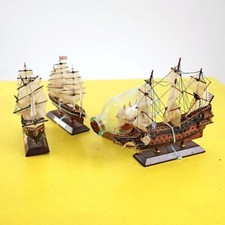 lotto di velieri in miniatura vintage
