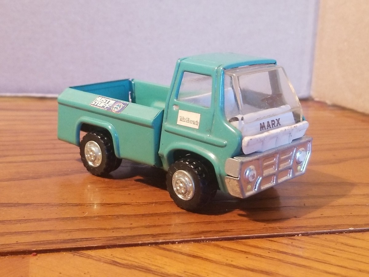 Vintage Mighty Marx 1969 Toy Pick-Up Truck Teal 4