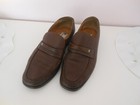 Braune Moreschi Echtleder Slipper Gr. 7,5