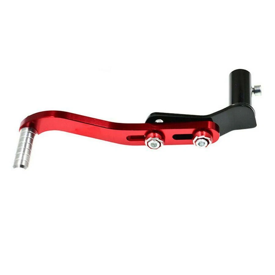 Motorcycle Parts Kick Starter Pedal Gear Lever Bar Aluminum Alloy Black/Red 1Pcs - Image 2 of 4