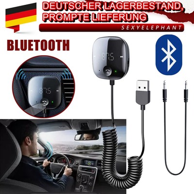 FM Transmitter Bluetooth Empfänger 5.0 Audio Adapter Kit Handsfree für Telefon