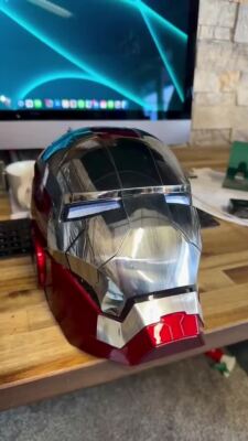 Autoking Iron Man Helmet MK5 1/1 Voice-controlled Mask Transform