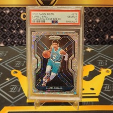 2020-21 Panini Prizm Variation Fast Break LaMelo Ball Rookie (RC) PSA 10
