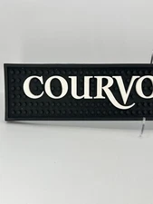 Courvoisier “Earn It” BAR MAT Spill Catch Rubber Runner Black Gold 20.75"L