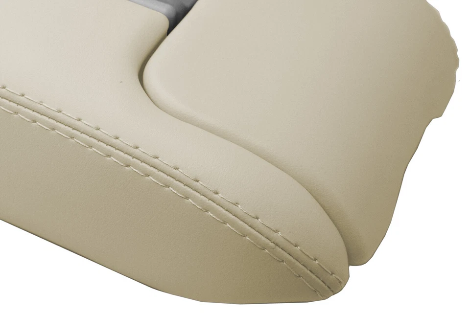 Fits 1997-2006 Jaguar XK XK8 XKR PVC Leather Console Lid Armrest Cover Ned Ivory - Image 4 of 4