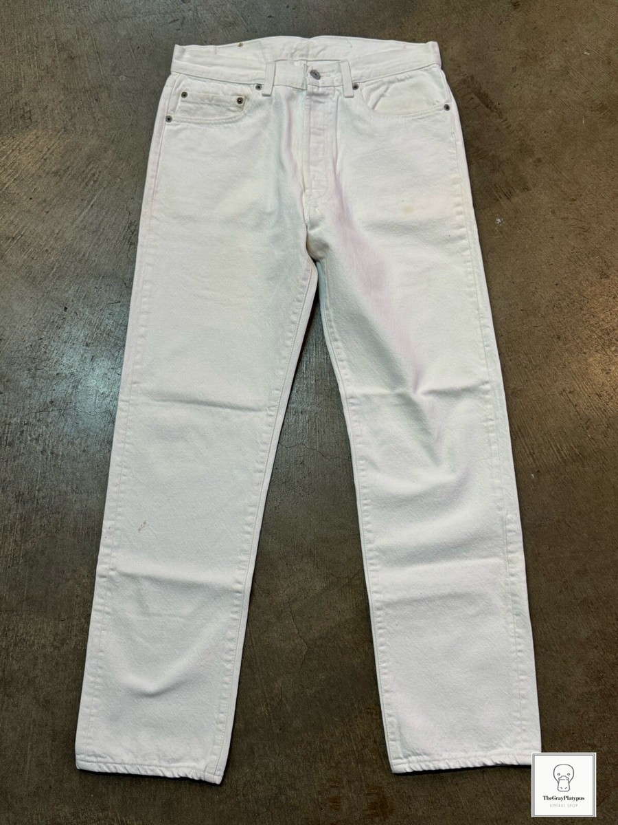 Rare Levi's 532 White Jeans/Button Fly/Men's 33W x 32