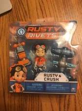 Licensed Rusty Rivets Rusty and Crush Figure Action Fig BRAND NEW Ships N 24h