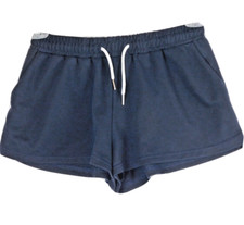 Shein Shorts Womens Med 1" Athletic Blue Pockets Drawstring Fleece Sweatpants