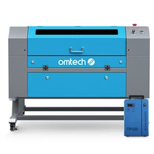 OMTech 28"x20" 60W CO2 Laser Engraver Cutter with Autofocus CW5202 Water Chiller