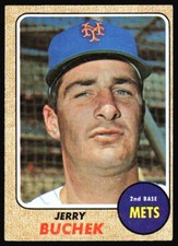 1968 Topps Jerry Buchek    #277 New York Mets