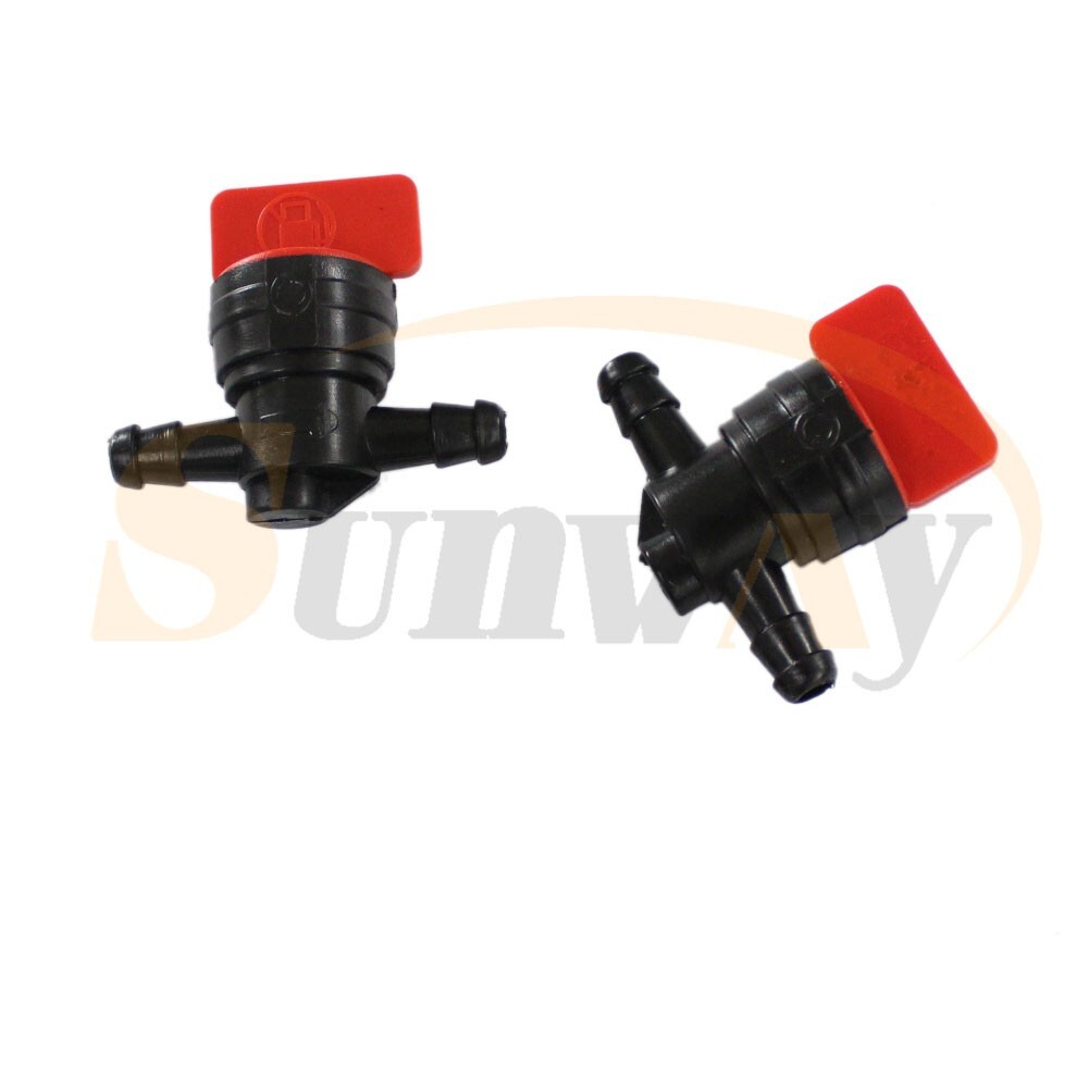 3x In Line Inline Petrol Fuel On Off Tap for Motorcycle ATV Lawn Mower Tap 7mm