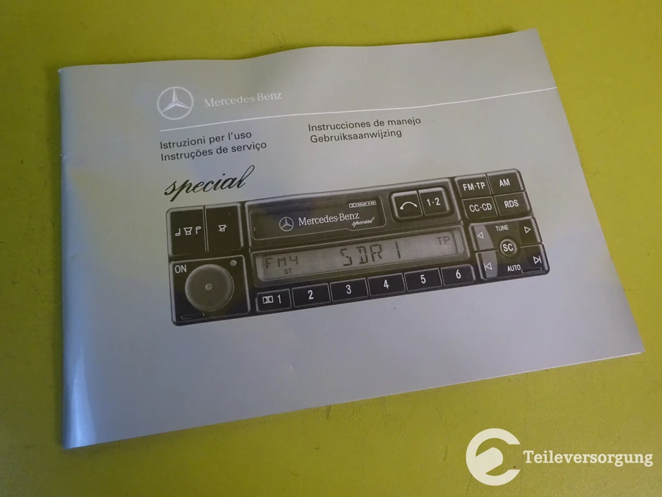 Bedienungsanleitung, Radio MB Special, W124 W140 W202 W210, "IT/ES/PT/NL", NEU - Bild 2 von 4