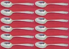Stradivari by Wallace Sterling Silver Demitasse Spoon Set 12 pieces 4"