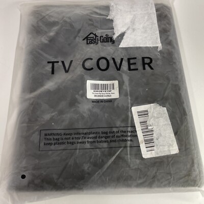Easy-Going Outdoor TV Cover for 58 to 60 inches Waterproof (60 inch Black)