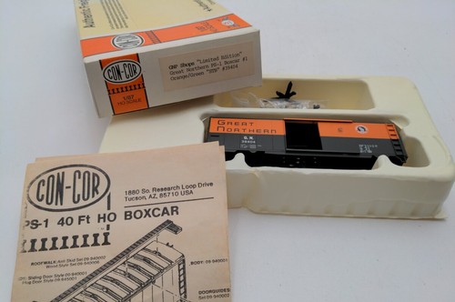 Kit Con-Cor 39404 escala HO Great Northern PS-1 Boxcar #1 naranja/verde "STB" | Zustand: New