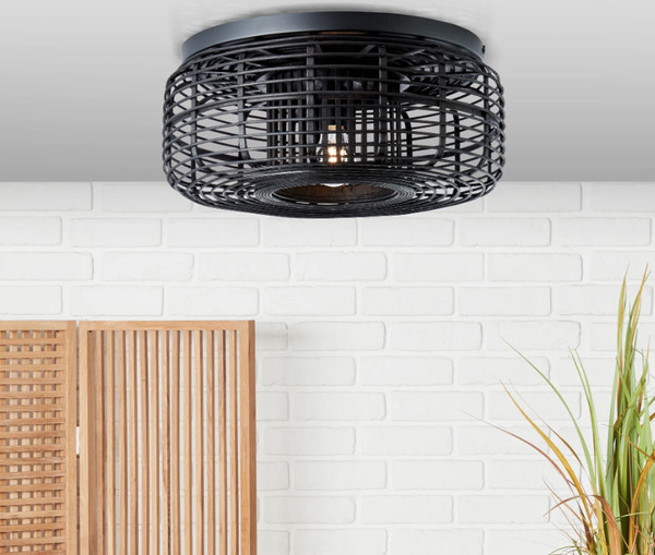 Brilliant Lampe Deckenlampe Deckenleuchte Rund Leuchte Schwarz 97181/76-image