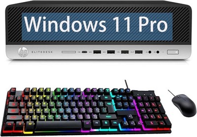 HP Desktop PC i7 8th Hexa-Core UpTo 4.60GHz 64GB RAM 1TB NVMe+4TB HDD Windows 11