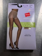 Hanes Premium Ultra Sheer Basics Control Top Pantyhose Xlarge Nude
