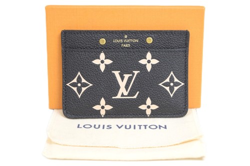 Auth Louis Vuitton Card Holder Monogram Empreinte Unused Good M81022 LV 53924