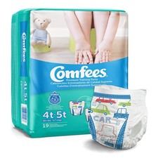 Comfees Toddler Toddler Training Pants Size 4T to 5T Over 38 lbs. CMF-B4 19 Ct