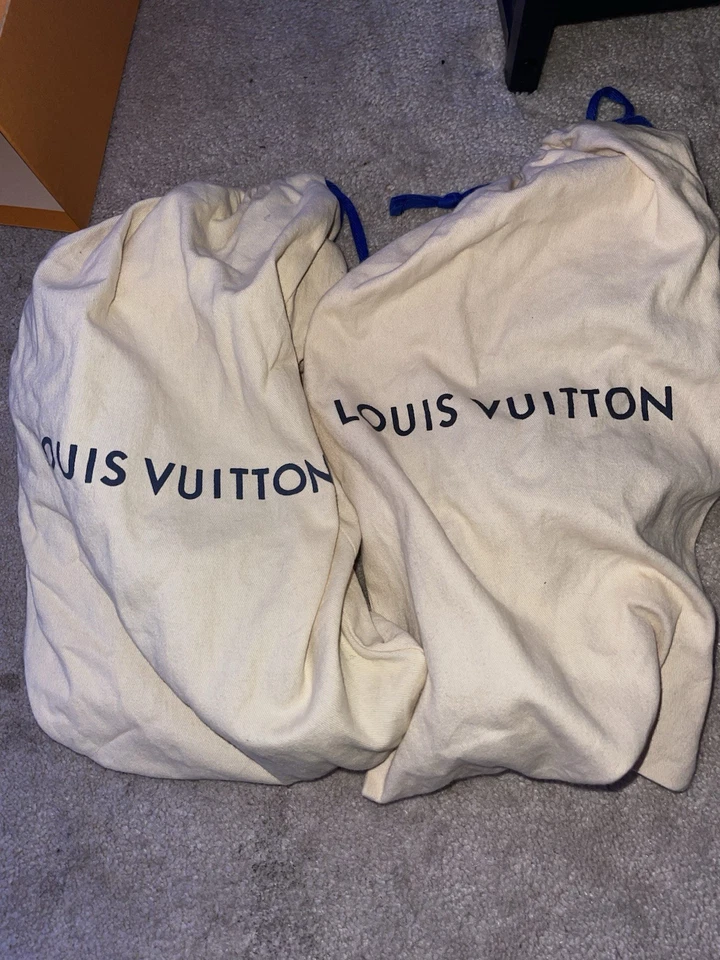 Louis Vuitton Men’s Loafers Size 7.5 –Authentic LV Monogram Flats Designer Shoes - Image 4 of 4