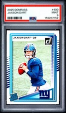 159207152 Jaxson Dart 2025 Panini Donruss #400 Rated Rookie RC PSA 9