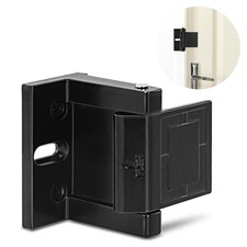High Security Reinforced Door Lock Aluminum Privacy Latch Home Hotel Black