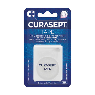 Curaprox PTFE Zahnseideband mit CHX 35m