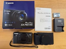 Canon PowerShot SX740 HS Black Compact Digital Camera with Box Tested