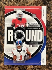 Malik Nabers / Marvin Harrison Jr. 2024 Panini Contenders Round Numbers #2