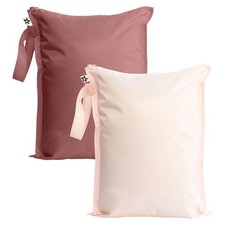 Mess Proof Wet Bags 2-Pack Reusable Waterproof Wet Bags for Swimsuits Bab...